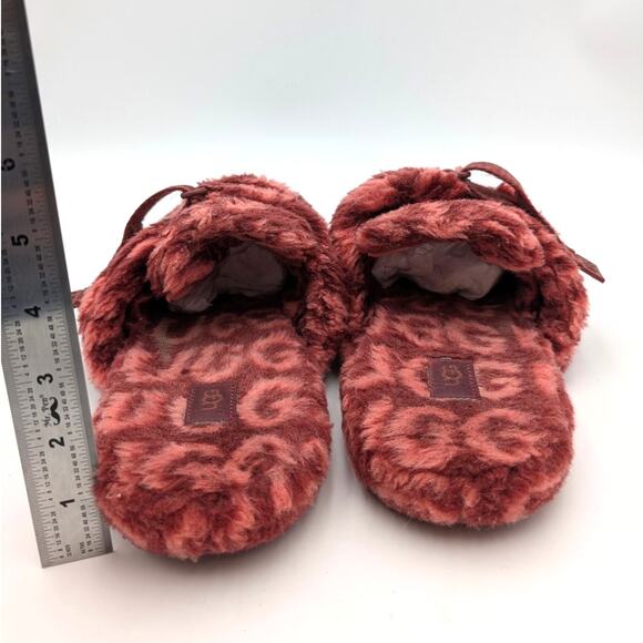 UGG Fluff It Pop Slide Cozy Slippers Shoes Men's Red Wine Terra Size US9 EU42 - Picture 4 of 12